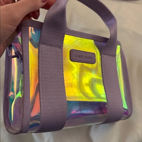 Case-Mate Stadium Clear Crossbody Bag - Pink and Purple - Picture 3 of 3